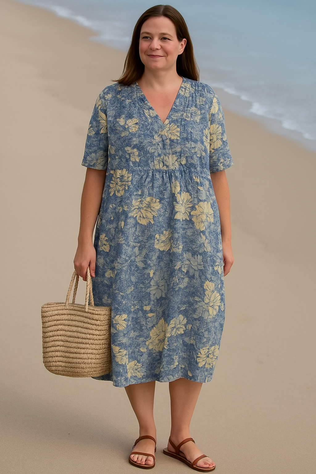 ISLA – FLORAL TUMMY-HIDING DRESS