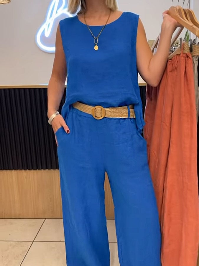 Naomi – Breezy Sleeveless Summer Jumpsuit