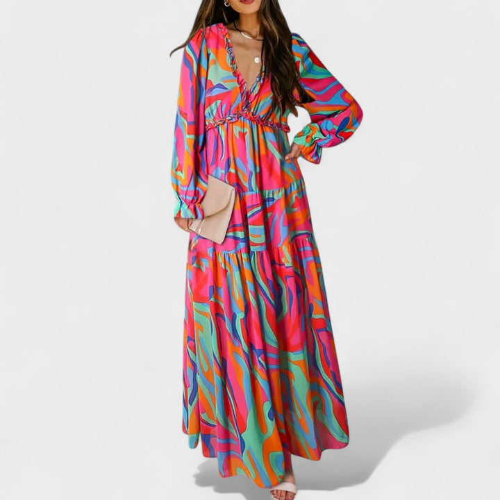 Zera - Floral Tiered Maxi Dress