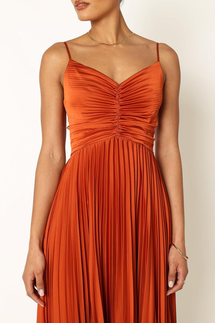 GRANT – FORMAL PLEATED MIDI DRESS
