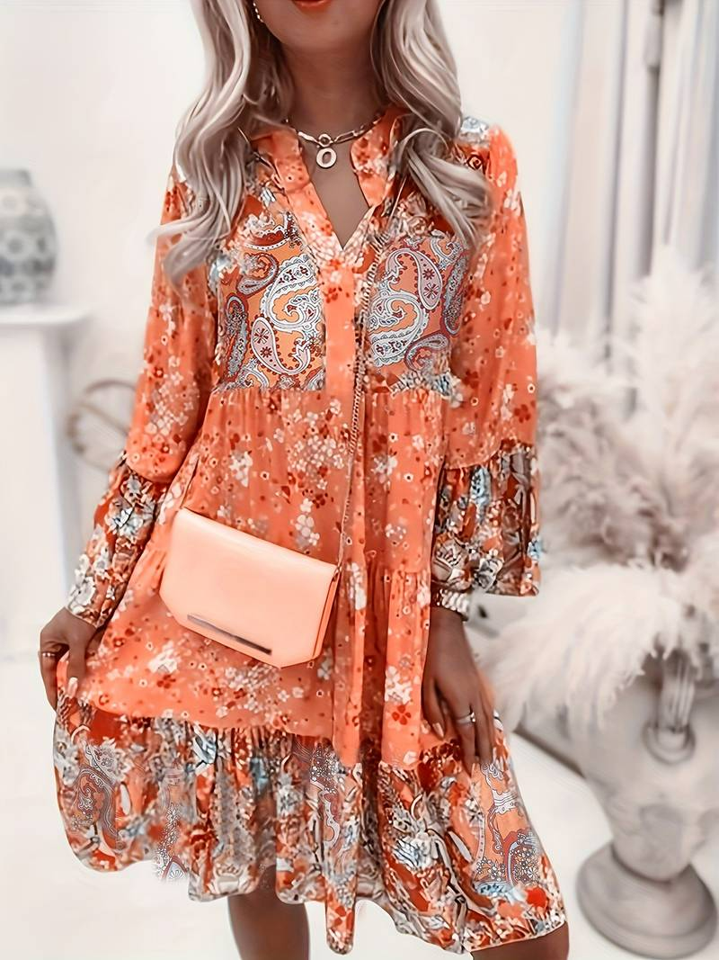 Danika - Printed Boho Dress