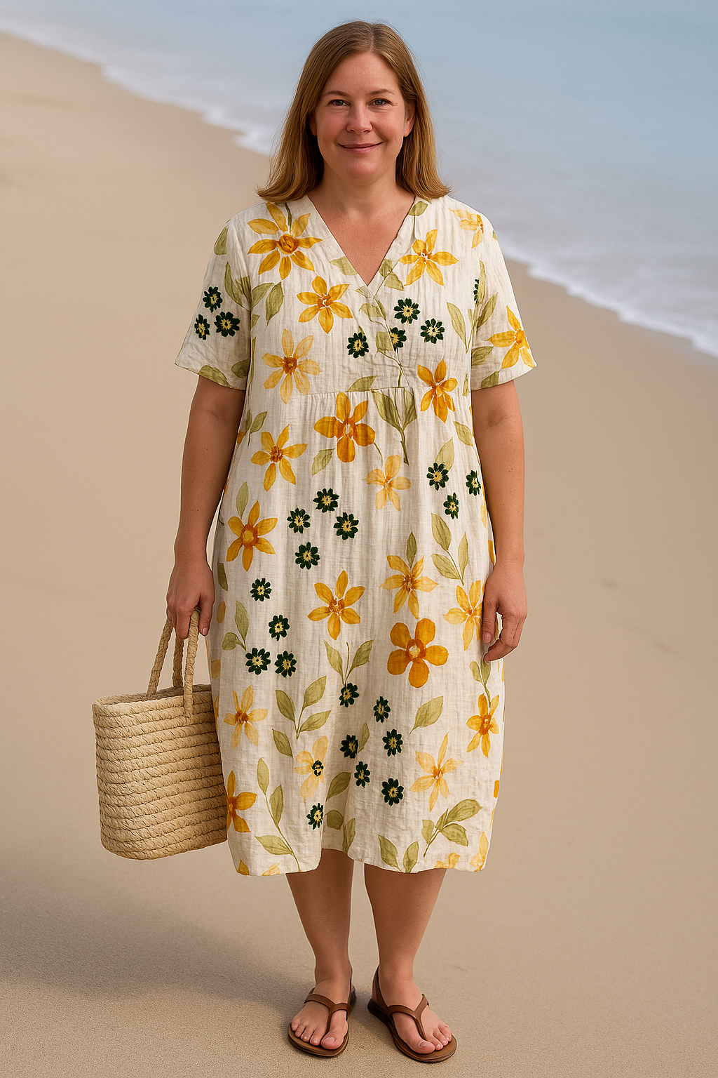 ISLA – FLORAL TUMMY-HIDING DRESS