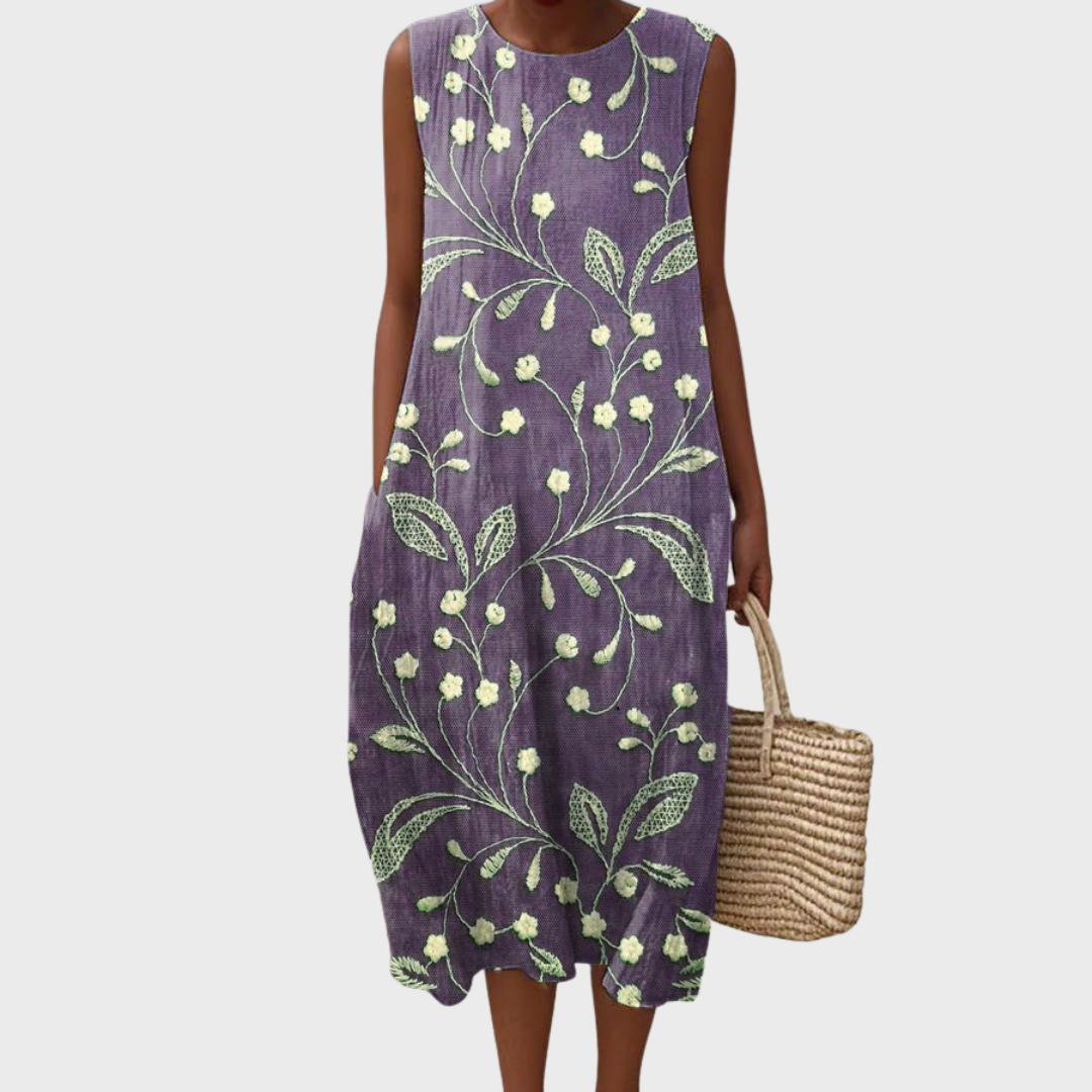 ARLITHYN – COMFORTABLE CASUAL FLORAL DRESS