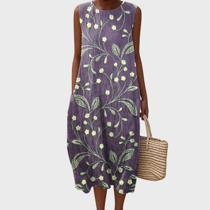 ARLITHYN – COMFORTABLE CASUAL FLORAL DRESS