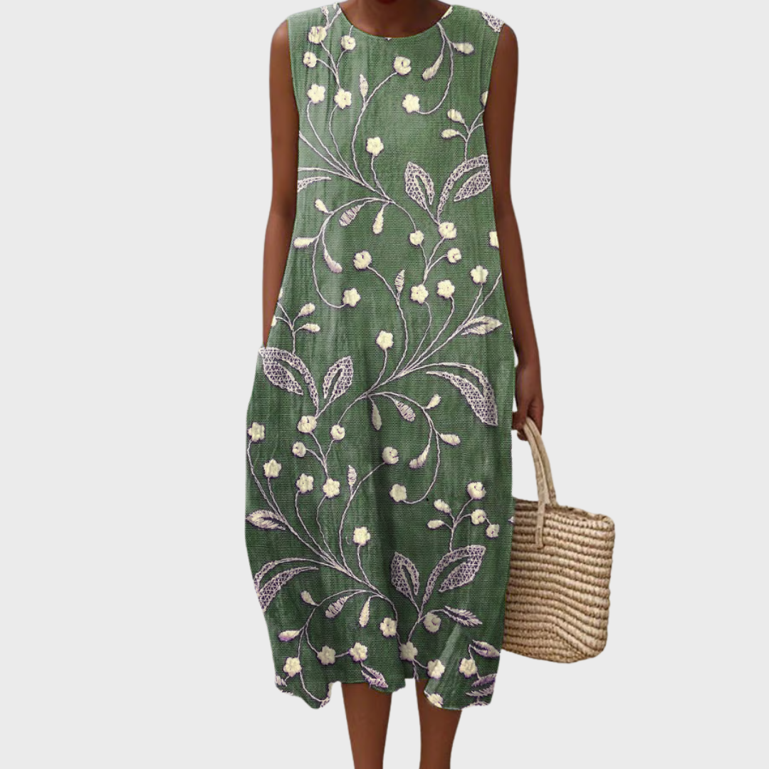 ARLITHYN – COMFORTABLE CASUAL FLORAL DRESS