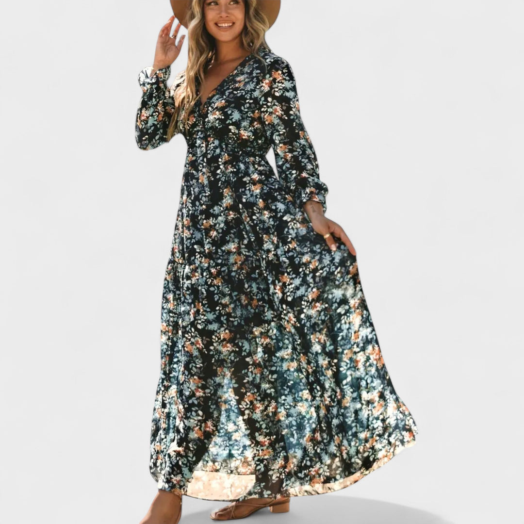 Zera - Floral Tiered Maxi Dress