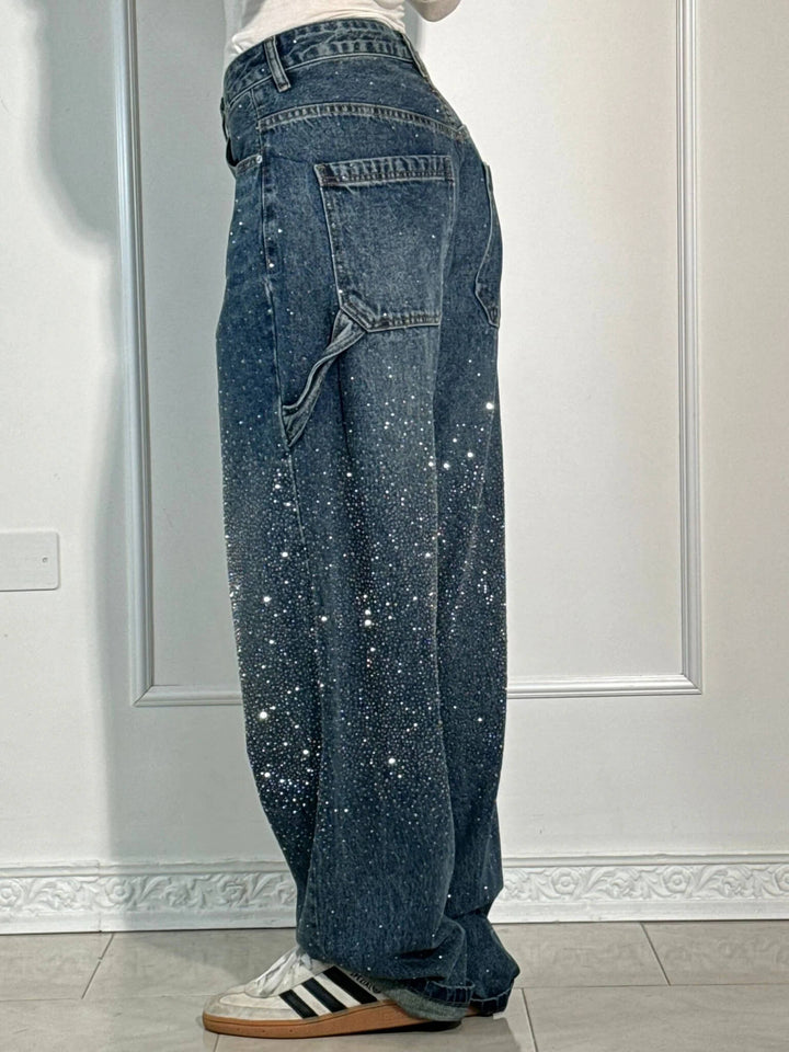 Victoria | High-Waist Glitter Jeans