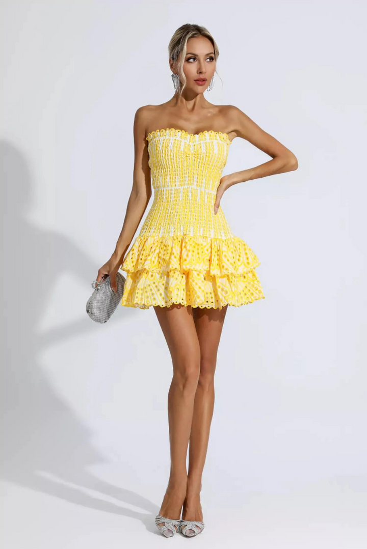 Ayana - Smocked Strapless Dress