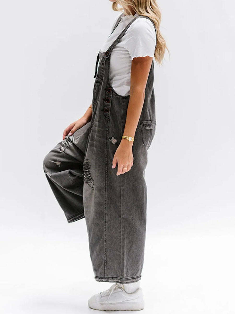 CATALINA – VINTAGE WASHED DENIM OVERALLS