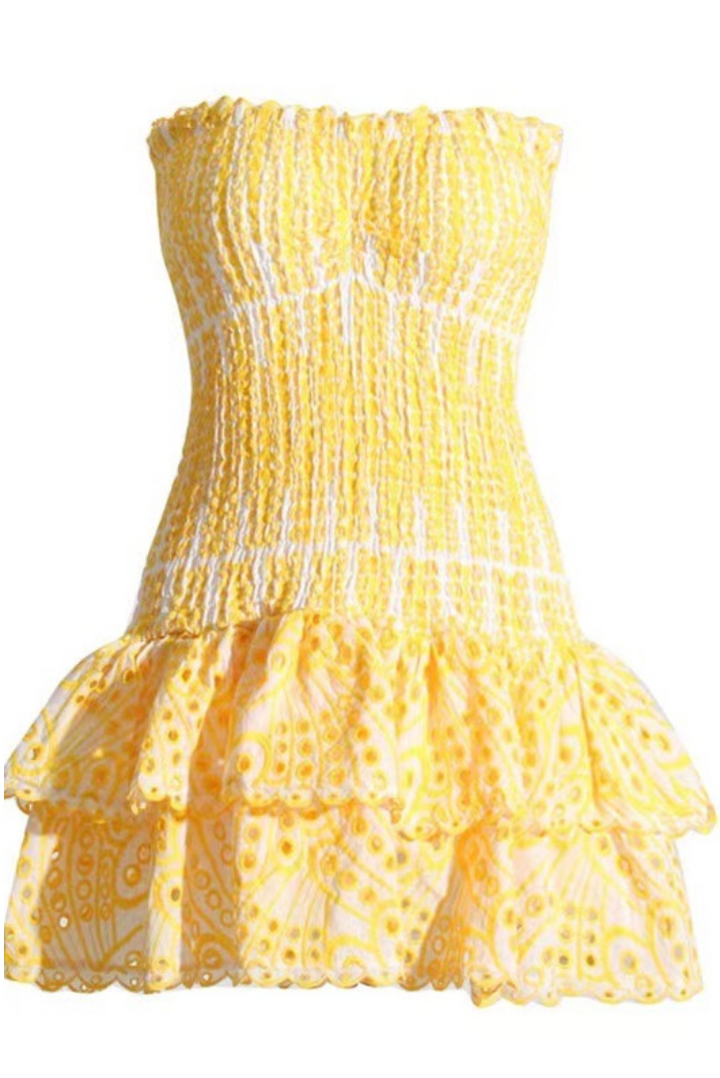 Ayana - Smocked Strapless Dress