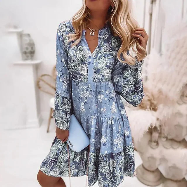 Danika - Printed Boho Dress