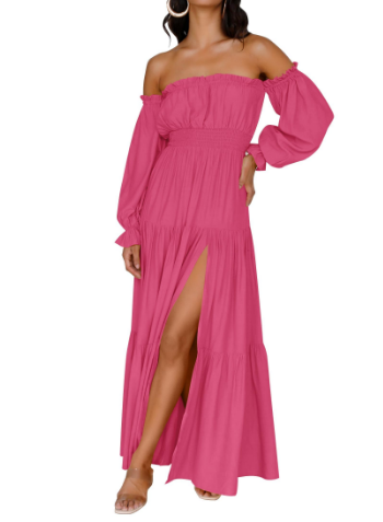 NORESSA – FLOWY TIERED MAXI DRESS