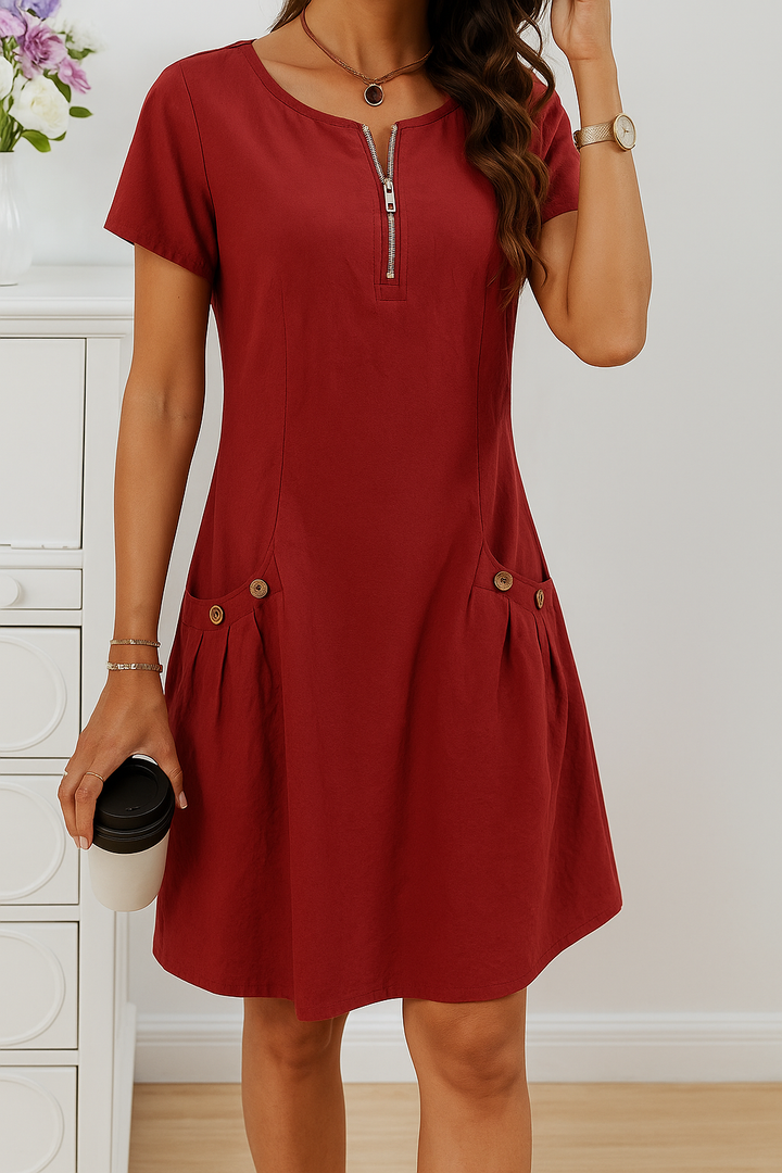 XYLIA – ELEGANT DRESS WITH POCKETS