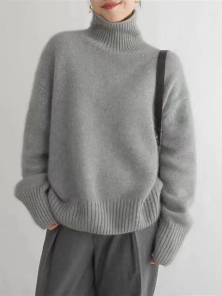 CYRENTH – HIGH NECK CASHMERE SWEATER