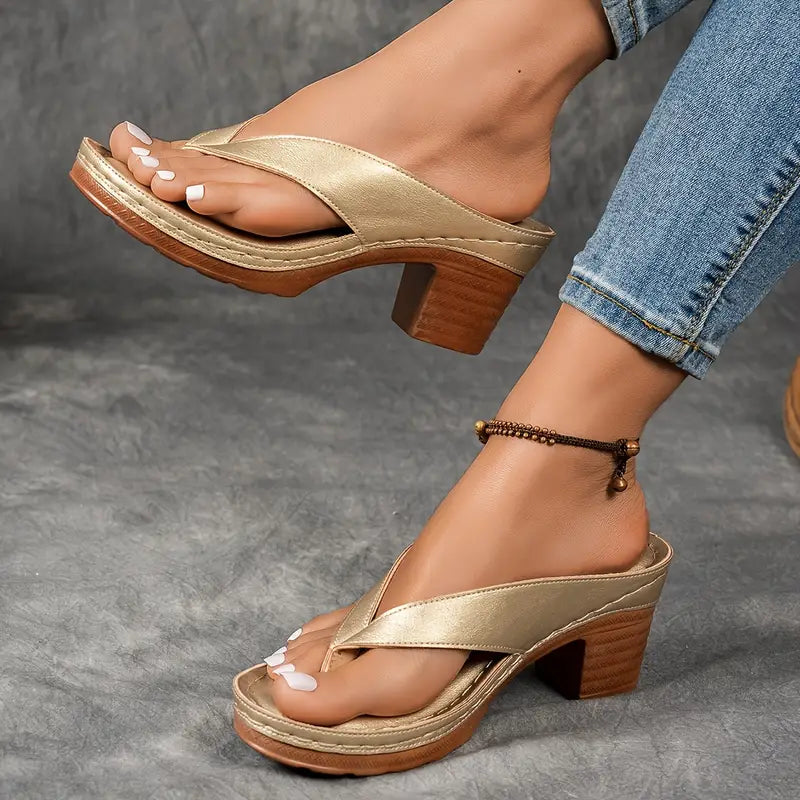 SERENELLE – ULTRA COMFORTABLE SANDALS WITH A CHUNKY HEEL