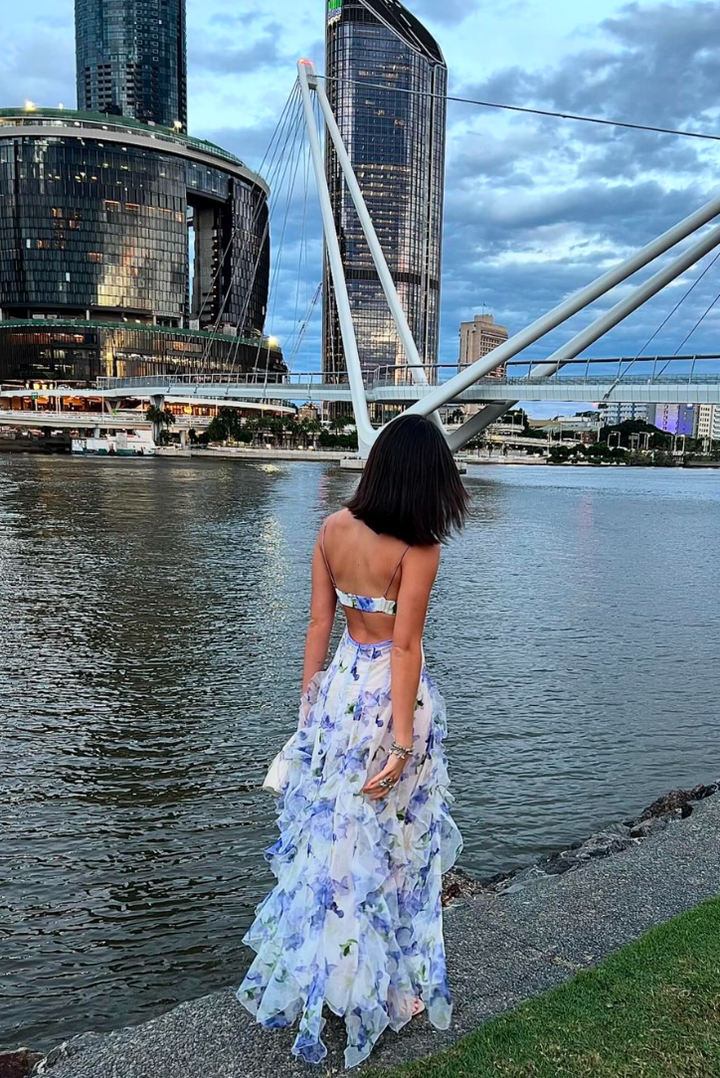 ODESSA – TRENDY RUFFLE STRAPPY MAXI DRESS