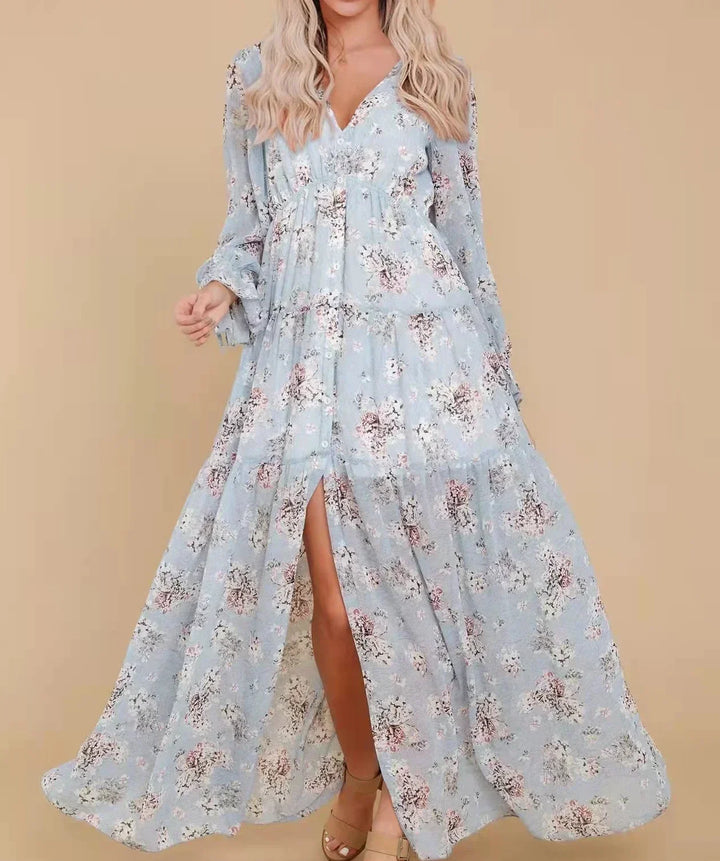 Nancy - Maxi Chiffon Casual Dress