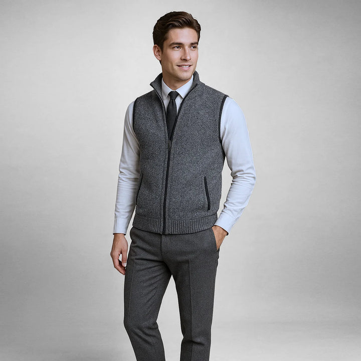 WILLIAM – HARRISON FULL-ZIP SWEATER VEST