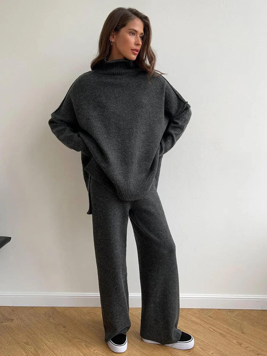Anne - Turtleneck Knit Set