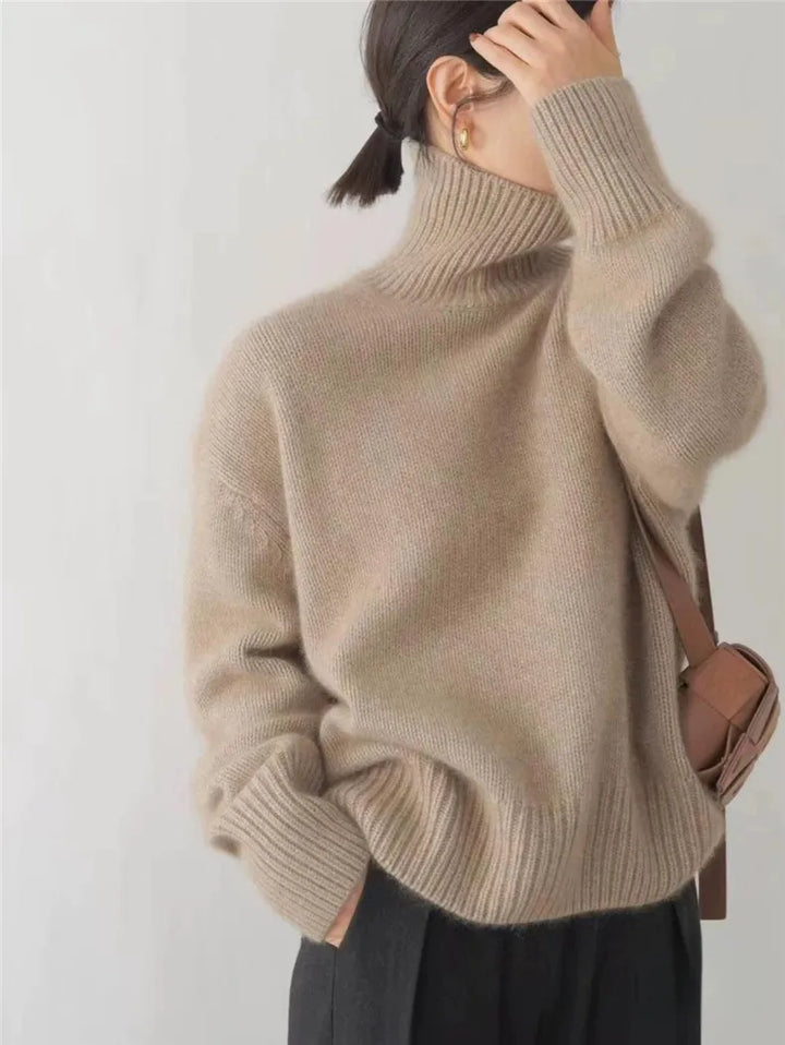 CYRENTH – HIGH NECK CASHMERE SWEATER