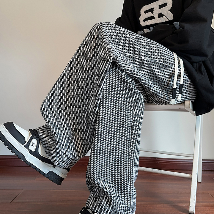 VEDA – HERRINGBONE SWEATPANTS
