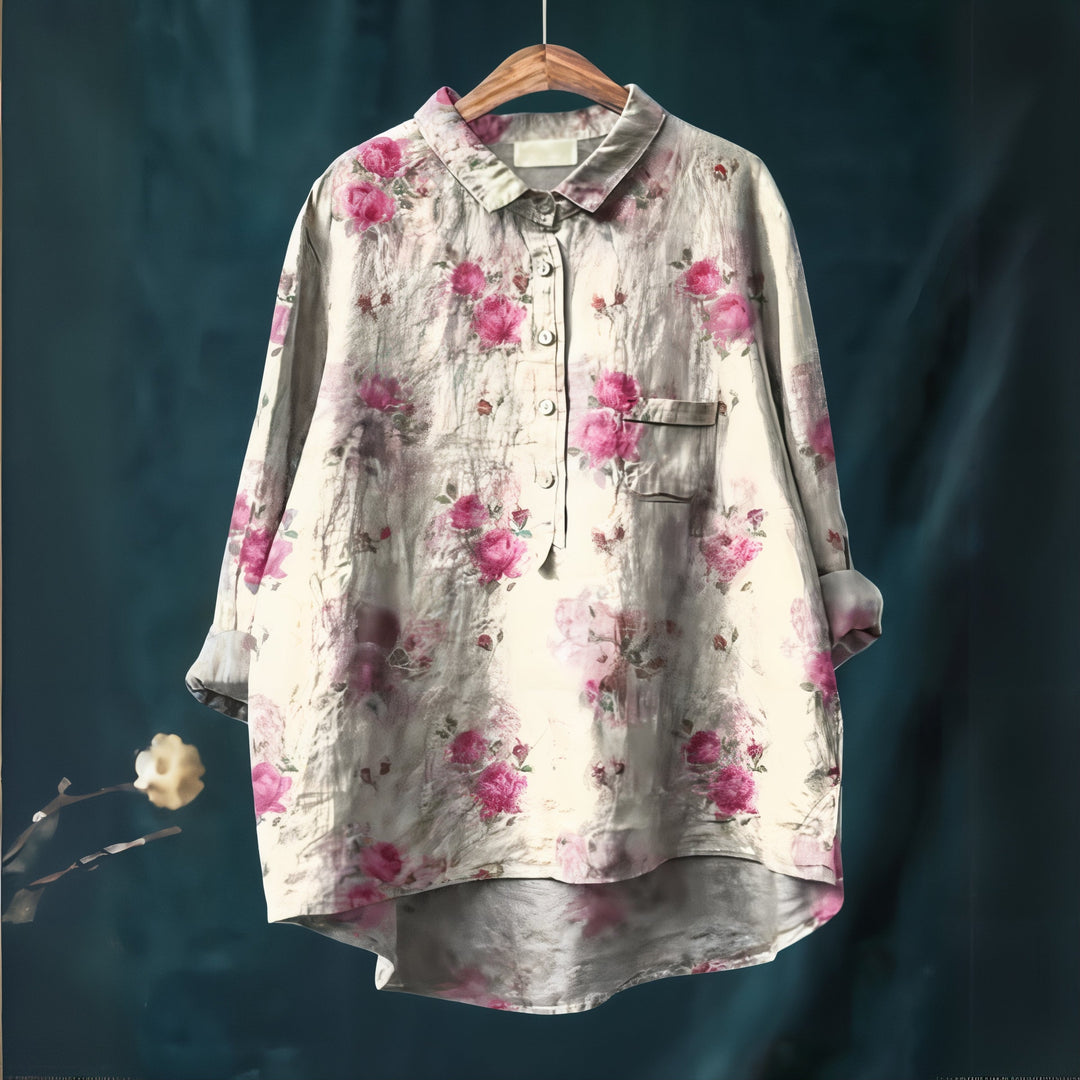 Fiona | Blouse with Romantic Floral Print