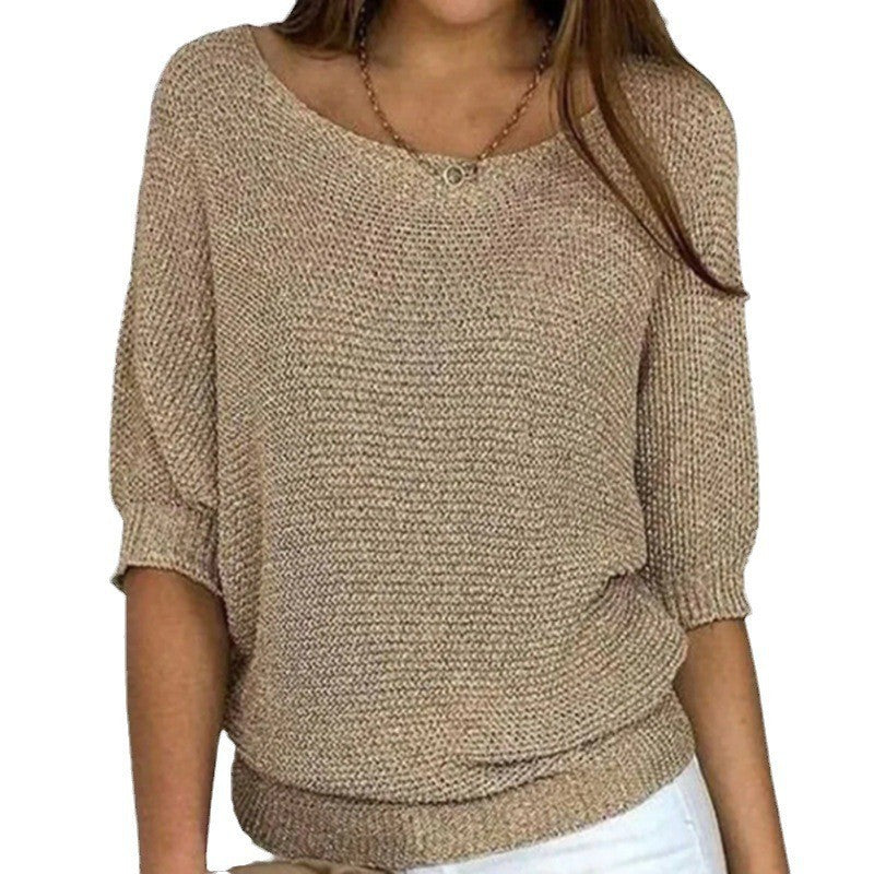 Relaxed Ribbed Knit Lounge Top