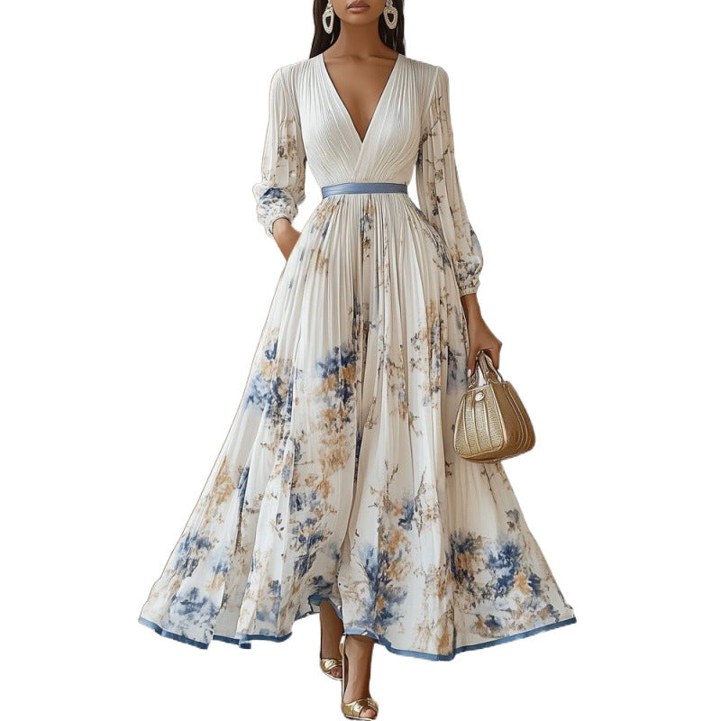 Charmaine - Elegant Pleated Dress