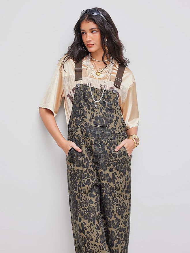 NYELISSE – RETRO STATEMENT WIDE-LEG LEOPARD JUMPSUIT