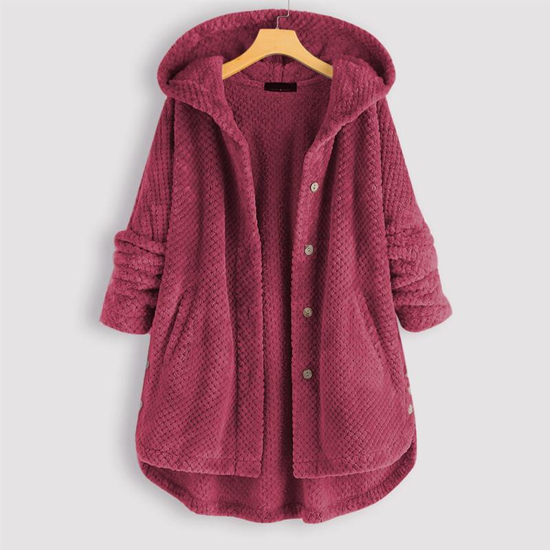 SYLONDRA – WINTER HOODED DOUBLE-FACED FLEECE COAT