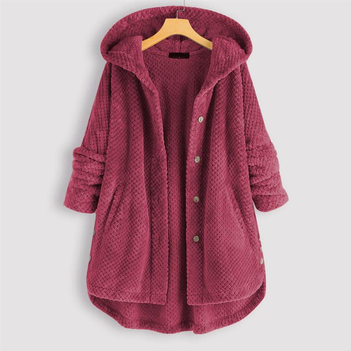 SYLONDRA – WINTER HOODED DOUBLE-FACED FLEECE COAT