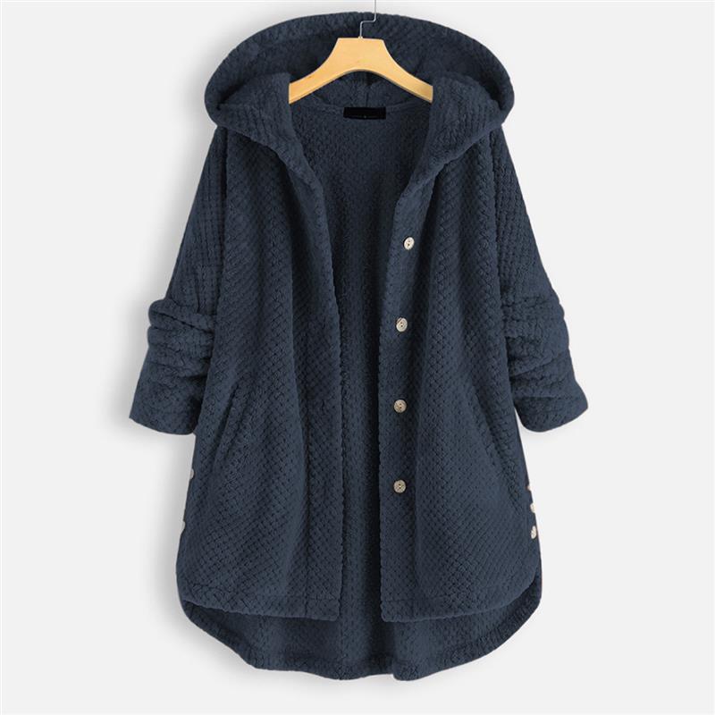 SYLONDRA – WINTER HOODED DOUBLE-FACED FLEECE COAT