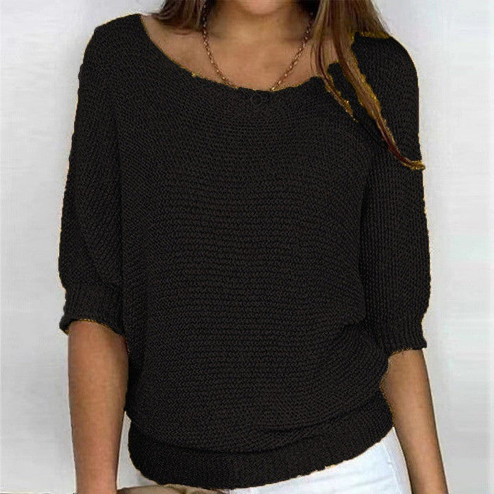 Relaxed Ribbed Knit Lounge Top