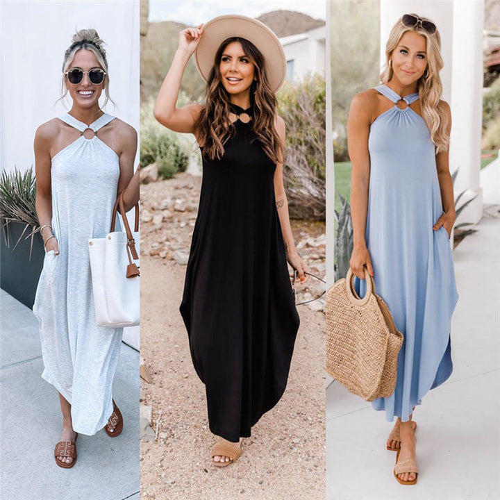 RENATA – HALTER MAXI DRESS