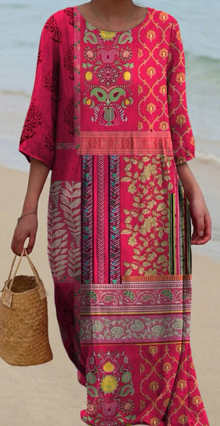 THALYENNE – FLORAL PRINTED MIDI DRESS