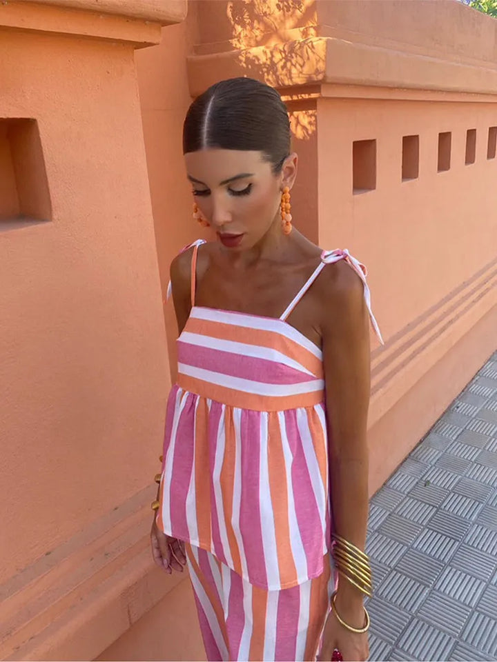 Lynor - Printed Summer Trousers Set