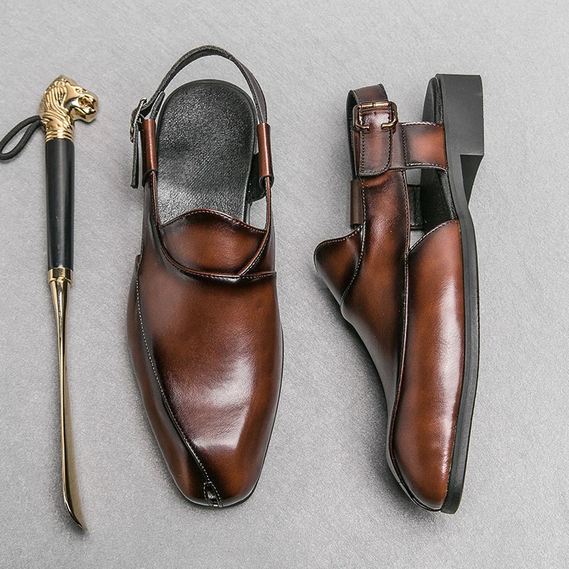 Cambridge Leather Cutout Loafers