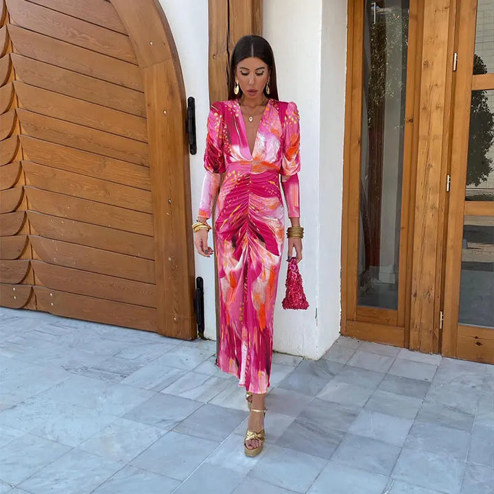 Lynor - Elegant Flowy Maxi Dress