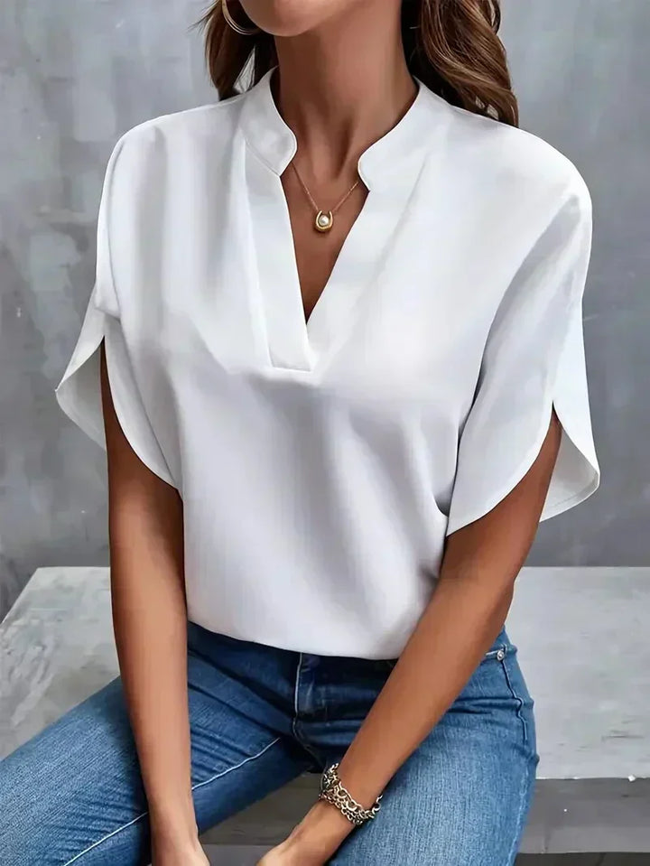 Rosa - Elegant V-Neck Top