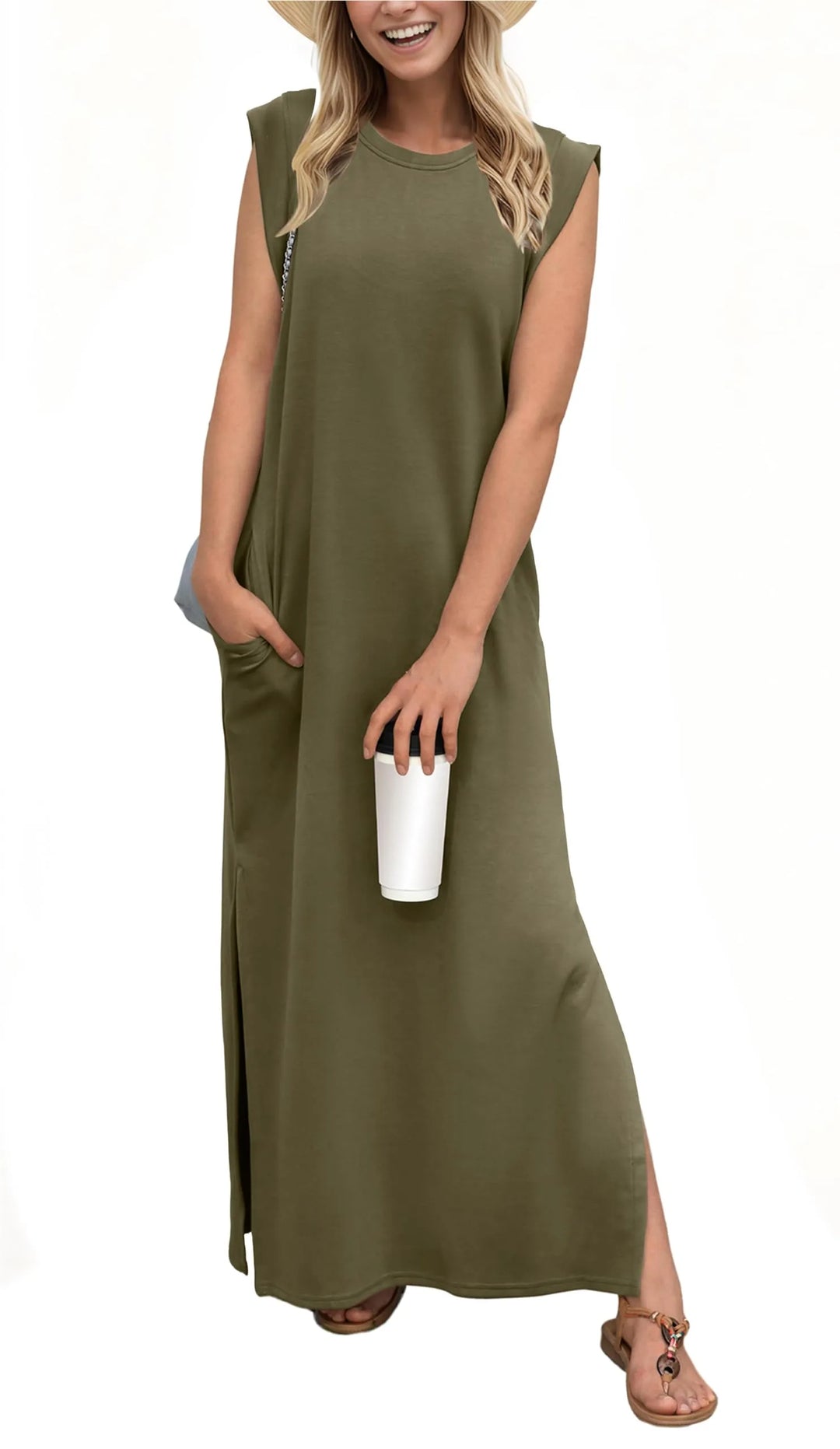 Laken - Relaxed Fit Split Maxi Dress