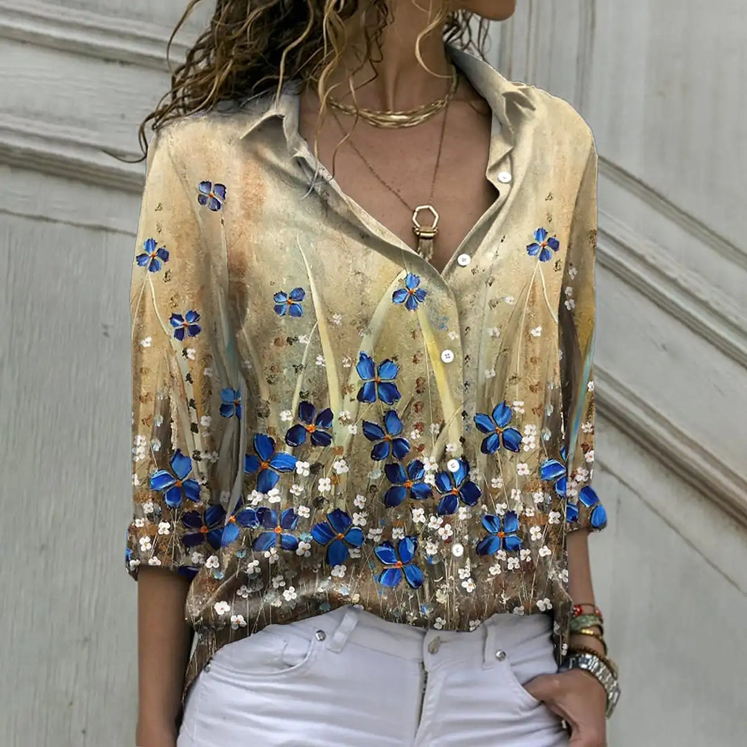 MAELYS – CASUAL PRINTED BLOUSE
