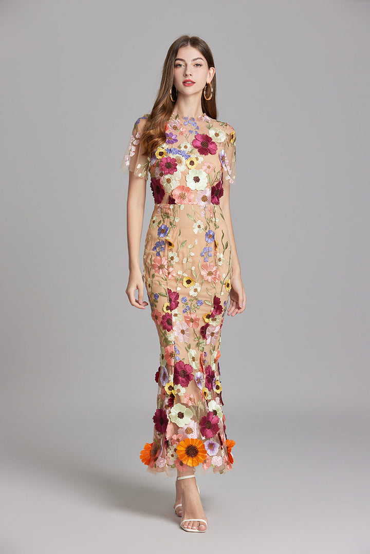 Solara - Floral Finesse Dress