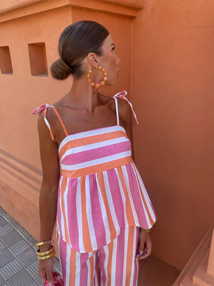 Lynor - Printed Summer Trousers Set