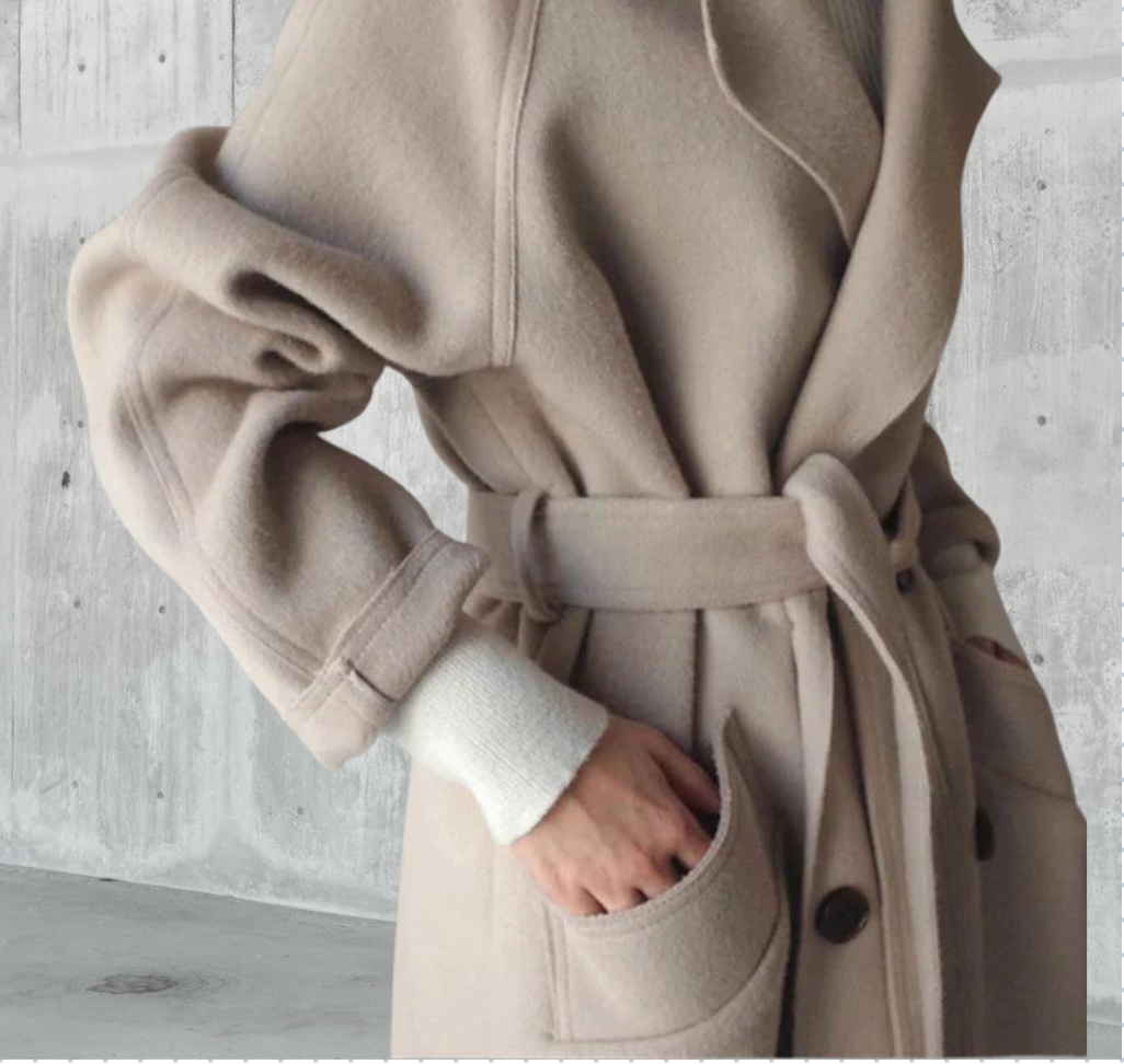 Sarah - Longline Wool Coat