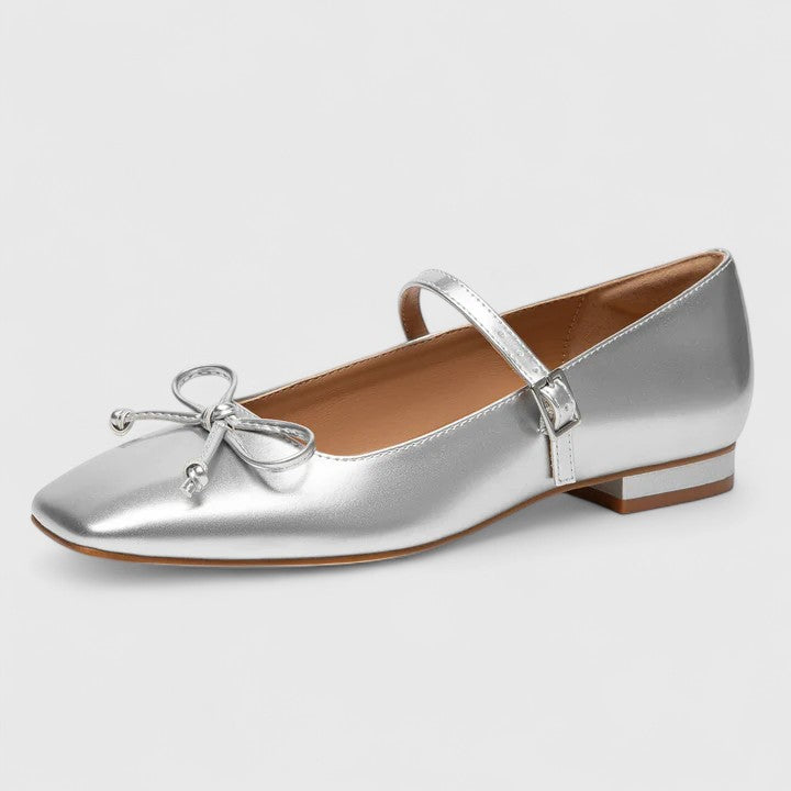 ELENAVELLE – ORTHOPEDIC SQUARE TOE BALLET FLATS