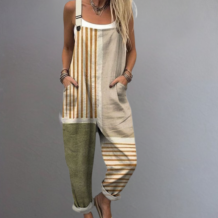 EVELYN – CASUAL STRIPED JUMPSUIT