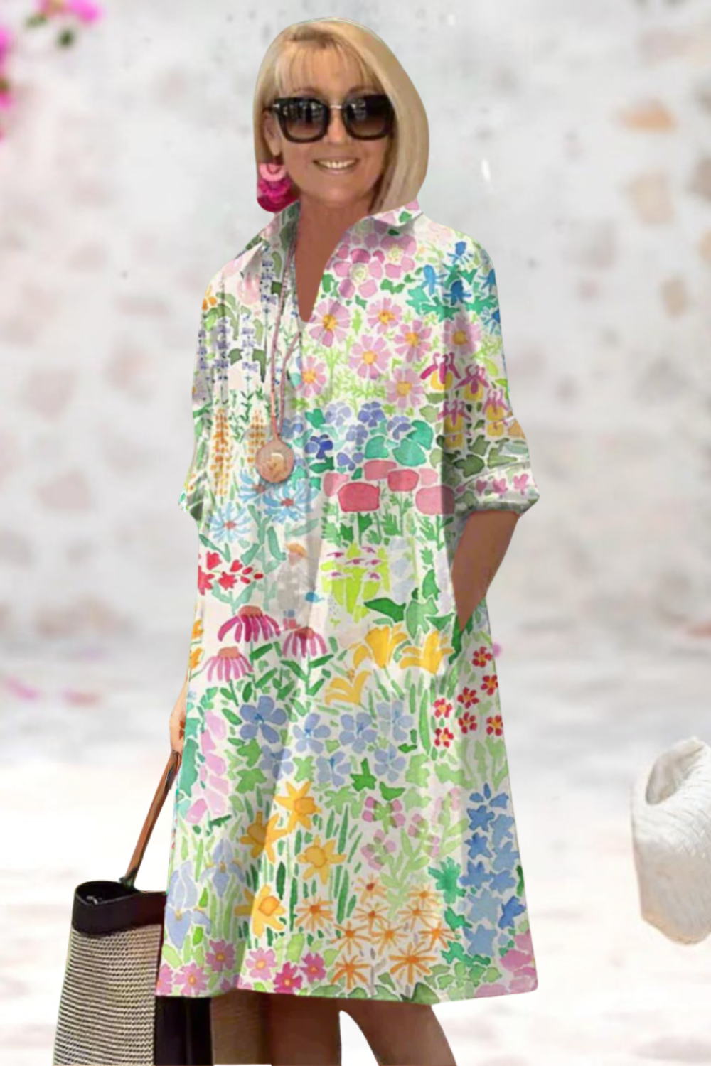 Nadine - Luxe Floral Summer Dress for Effortless Style