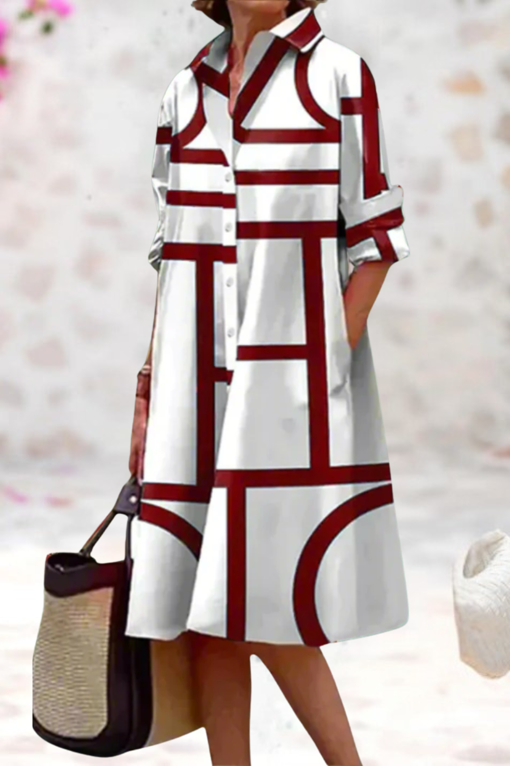 Roswitha - Luxe Midi Dress with Elegant Design