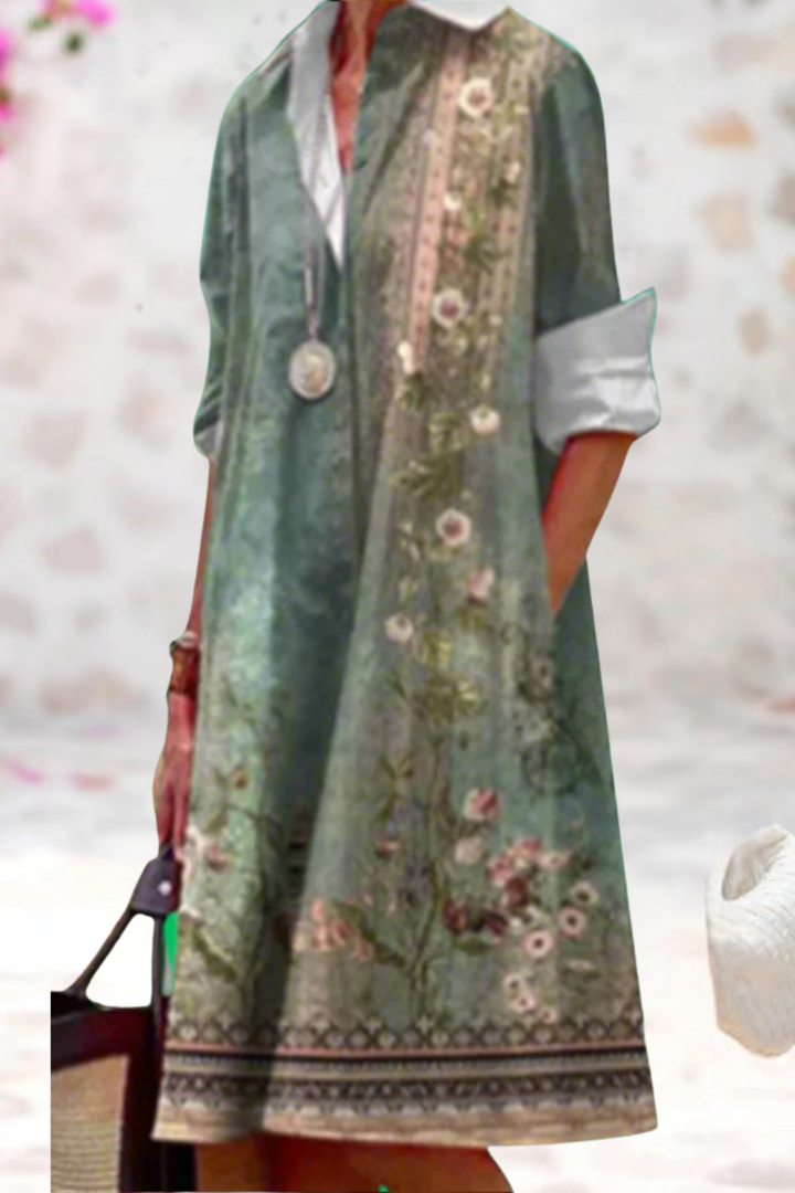 Olga - Luxe Midi Dress for Effortless Elegance