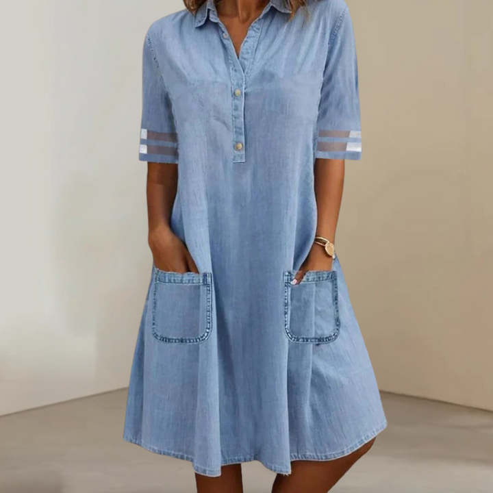 JOVIE – MINI DRESS WITH SIDE POCKETS